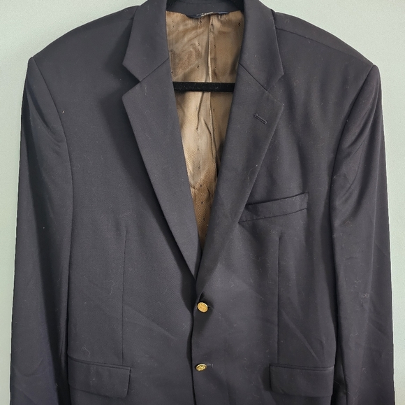 Joseph & Feiss Navy Blazer with Gold Buttons - Picture 1 of 4